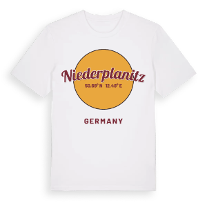 Niederplanitz cirkel t-shirt – ekologisk bomull t-shirt från Pinshirt