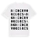 Niedervogelgesang ordlek t-shirt