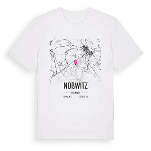 Noßwitz karta t-shirt – ekologisk bomull t-shirt från Pinshirt