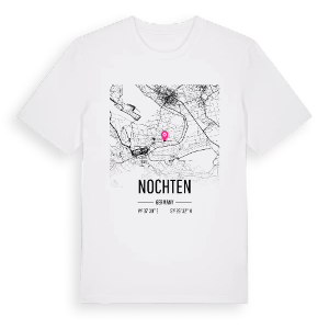 Nochten karta t-shirt – ekologisk bomull t-shirt från Pinshirt