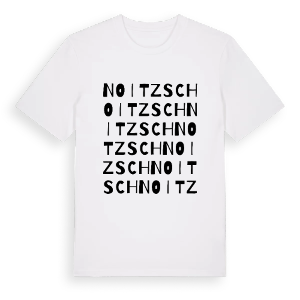 Noitzsch ordlek t-shirt – ekologisk bomull t-shirt från Pinshirt