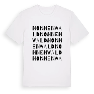 Nonnenwald ordlek t-shirt – ekologisk bomull t-shirt från Pinshirt