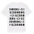 Nordsachsen ordlek t-shirt
