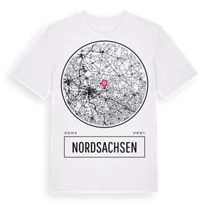 Nordsachsen t-shirt – ekologisk bomull t-shirt från Pinshirt