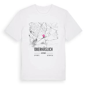 Oberhäslich karta t-shirt – ekologisk bomull t-shirt från Pinshirt
