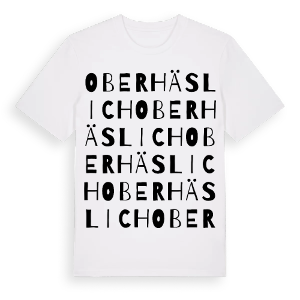 Oberhäslich ordlek t-shirt – ekologisk bomull t-shirt från Pinshirt