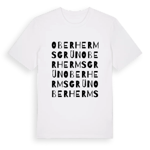 Oberhermsgrün ordlek t-shirt – ekologisk bomull t-shirt från Pinshirt