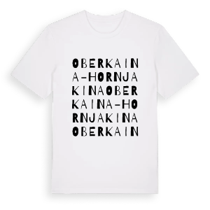 Oberkaina - Hornja Kina ordlek t-shirt – ekologisk bomull t-shirt från Pinshirt