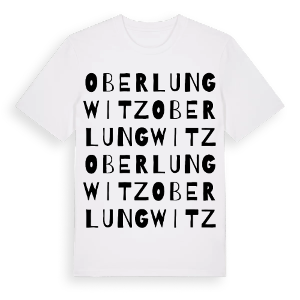 Oberlungwitz ordlek t-shirt – ekologisk bomull t-shirt från Pinshirt