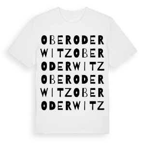 Oberoderwitz ordlek t-shirt – ekologisk bomull t-shirt från Pinshirt