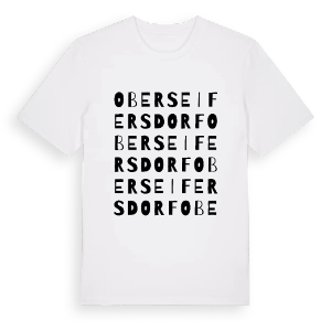 Oberseifersdorf ordlek t-shirt – ekologisk bomull t-shirt från Pinshirt