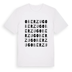 Oberzug ordlek t-shirt – ekologisk bomull t-shirt från Pinshirt