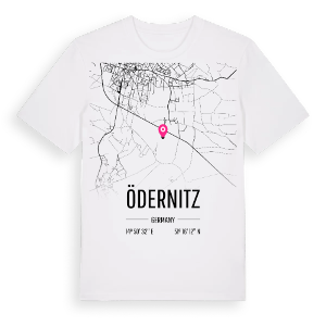 Ödernitz karta t-shirt – ekologisk bomull t-shirt från Pinshirt