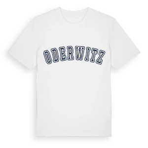 Oderwitz college t-shirt – ekologisk bomull t-shirt från Pinshirt