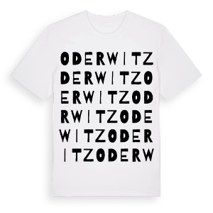 Oderwitz ordlek t-shirt – ekologisk bomull t-shirt från Pinshirt