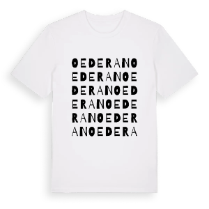 Oederan ordlek t-shirt – ekologisk bomull t-shirt från Pinshirt