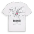 Oelsnitz karta t-shirt