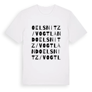 Oelsnitz/Vogtland ordlek t-shirt – ekologisk bomull t-shirt från Pinshirt
