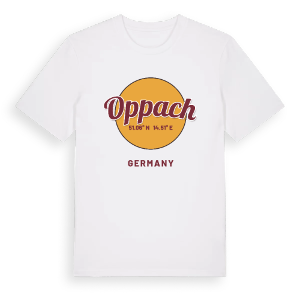 Oppach cirkel t-shirt – ekologisk bomull t-shirt från Pinshirt