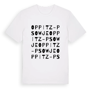 Oppitz-Psowje ordlek t-shirt – ekologisk bomull t-shirt från Pinshirt