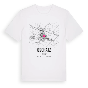 Oschatz karta t-shirt – ekologisk bomull t-shirt från Pinshirt