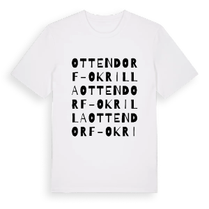 Ottendorf-Okrilla ordlek t-shirt – ekologisk bomull t-shirt från Pinshirt
