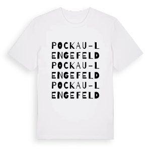 Pockau-Lengefeld ordlek t-shirt – ekologisk bomull t-shirt från Pinshirt
