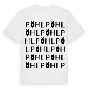 Pöhl ordlek t-shirt – ekologisk bomull t-shirt från Pinshirt