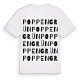 Poppengrün ordlek t-shirt