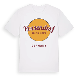 Possendorf cirkel t-shirt – ekologisk bomull t-shirt från Pinshirt