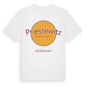 Priestewitz cirkel t-shirt – ekologisk bomull t-shirt från Pinshirt