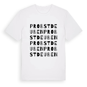 Probstdeuben ordlek t-shirt – ekologisk bomull t-shirt från Pinshirt