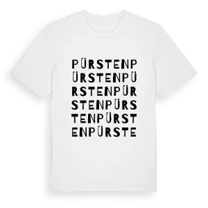 Pürsten ordlek t-shirt – ekologisk bomull t-shirt från Pinshirt