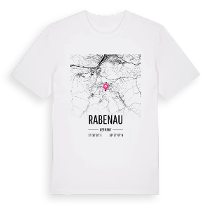 Rabenau karta t-shirt – ekologisk bomull t-shirt från Pinshirt