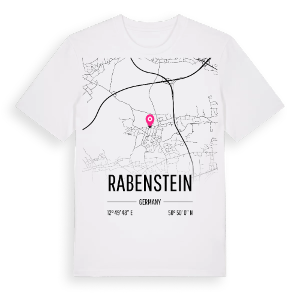 Rabenstein karta t-shirt – ekologisk bomull t-shirt från Pinshirt