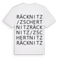Räcknitz/Zschertnitz ordlek t-shirt