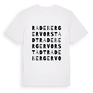 Radeberger Vorstadt ordlek t-shirt – ekologisk bomull t-shirt från Pinshirt