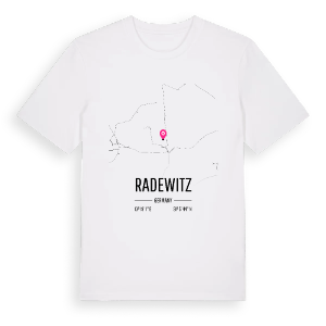 Radewitz karta t-shirt – ekologisk bomull t-shirt från Pinshirt