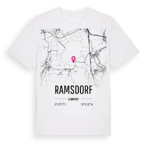 Ramsdorf karta t-shirt – ekologisk bomull t-shirt från Pinshirt