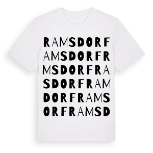 Ramsdorf ordlek t-shirt – ekologisk bomull t-shirt från Pinshirt
