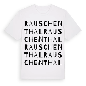 Rauschenthal ordlek t-shirt – ekologisk bomull t-shirt från Pinshirt