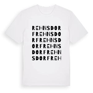 Rehnsdorf ordlek t-shirt – ekologisk bomull t-shirt från Pinshirt