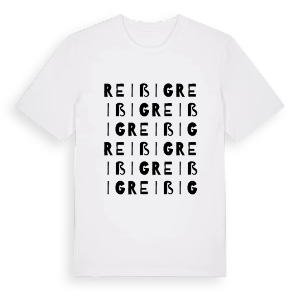 Reißig ordlek t-shirt – ekologisk bomull t-shirt från Pinshirt