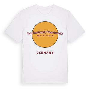 Reichenbach/Oberlausitz cirkel t-shirt – ekologisk bomull t-shirt från Pinshirt