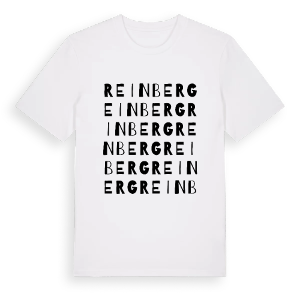 Reinberg ordlek t-shirt – ekologisk bomull t-shirt från Pinshirt