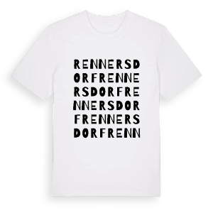 Rennersdorf ordlek t-shirt – ekologisk bomull t-shirt från Pinshirt