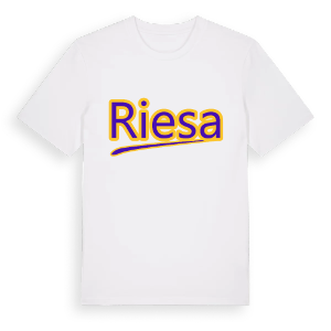 Riesa baseball t-shirt – ekologisk bomull t-shirt från Pinshirt