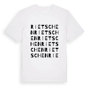 Rietschen ordlek t-shirt – ekologisk bomull t-shirt från Pinshirt