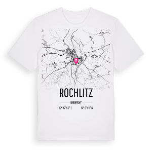 Rochlitz karta t-shirt – ekologisk bomull t-shirt från Pinshirt