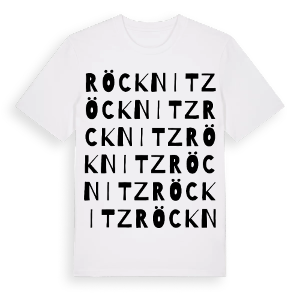 Röcknitz ordlek t-shirt – ekologisk bomull t-shirt från Pinshirt